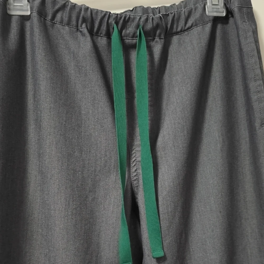 Figs Gray and Green Joggers with Relaxed Fit